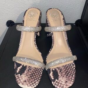 Vince Camuto Sparkle Snakeskin Heels Women’s Size 8.5
